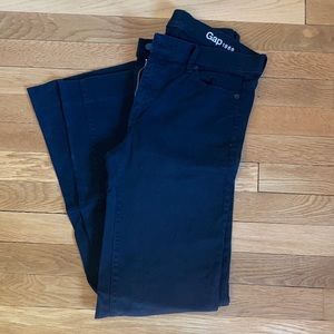 Gap, size 28L, boot-cut/flare jeans, black